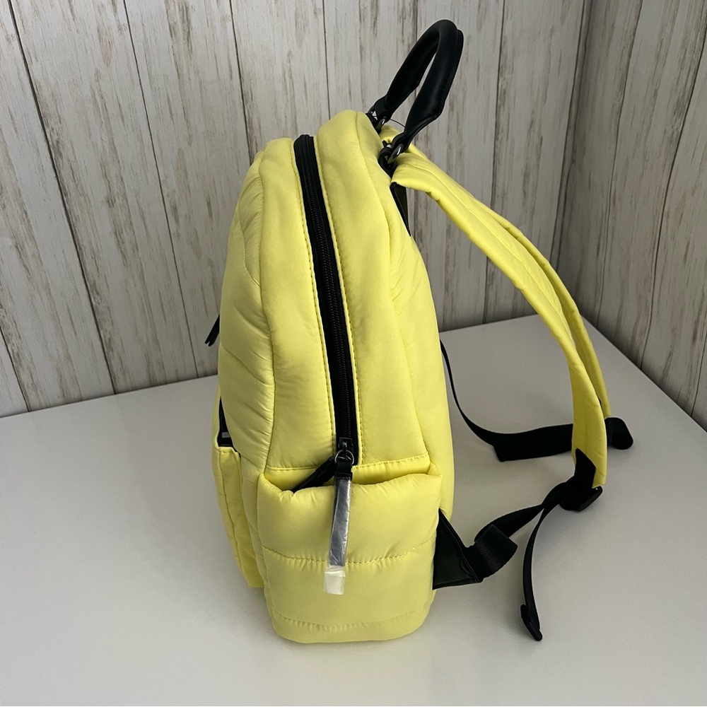 Simply Vera Vera Wang Geo Quilted Neon Yellow Backpack - Picture 5 of 6
